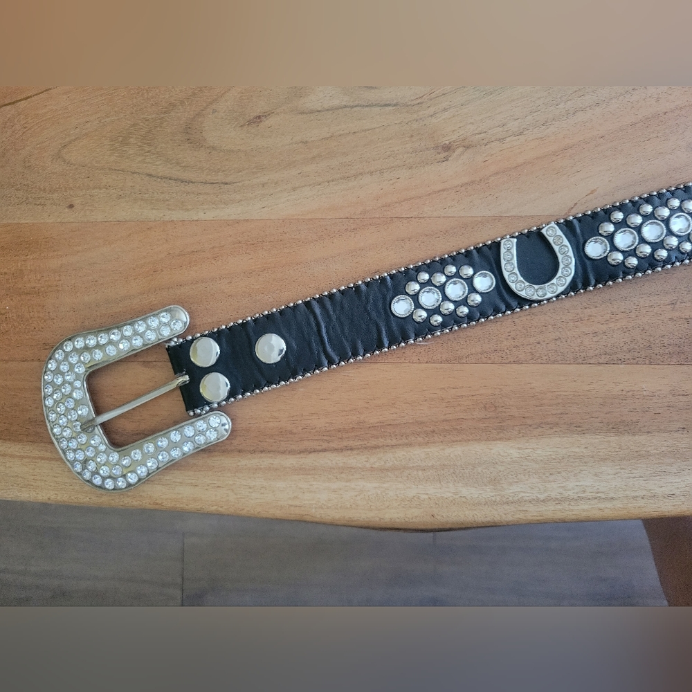 Blingy horseshoe belt